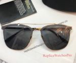 New Porsche Sunglasses Replica Black And Gold Frame Mens Metal - Super Light